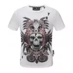 manches courtes t-shirt philipp plein prix bas indian decoration white